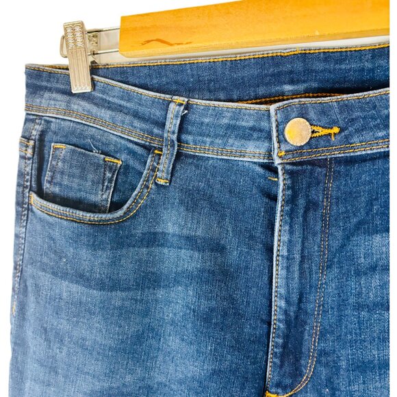 H&M Navy Flared Jeans - Size 10 - Picture 5 of 5